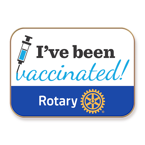 Rotary I've Been Vaccinated Lapel Magnet