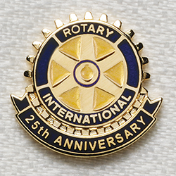 Rotary 25th Anniversary Magnetic Lapel Emblem