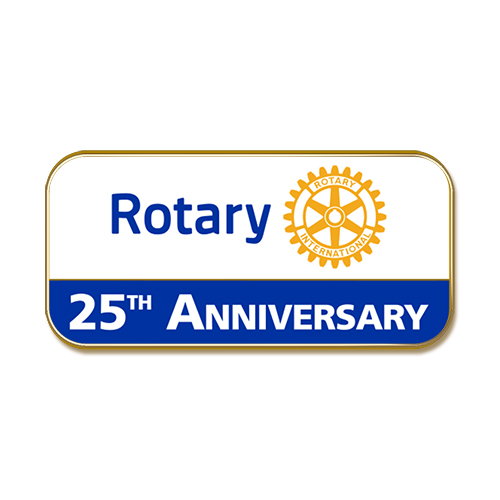 Rotary 25th Anniversary Masterbrand Lapel Pin