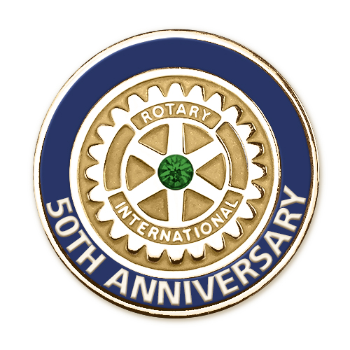 Rotary 50th Anniversary MOE Lapel Pin