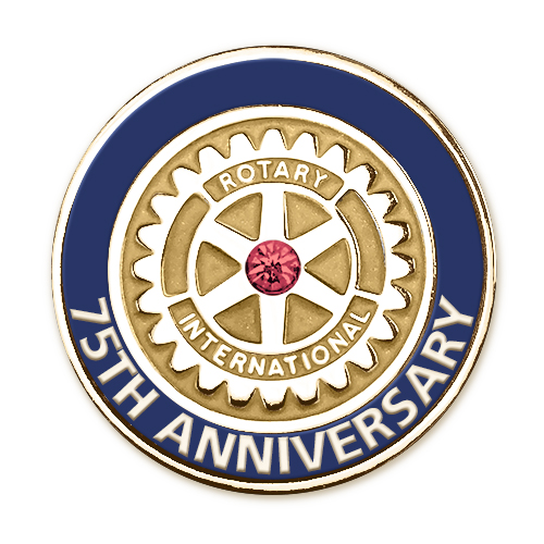 Rotary 75th Anniversary MOE Lapel Pin