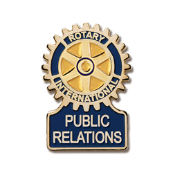 Rotary Public Relations Committee Magnetic Lapel Pin