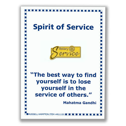 Rotary Service Lapel Pin