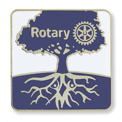 Rotary Quiet Rotarian (Tree Motif) Lapel Pin