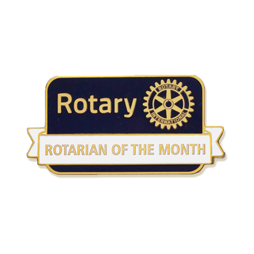 Rotary Rotarian of the Month Cloisonne Lapel Pin