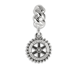 Rotary Pandora Style Rhodium Bracelet Charm