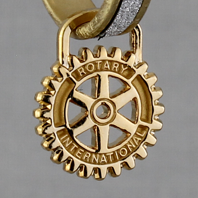 Rotary Set of 2 Gold-Plated Earring Charms