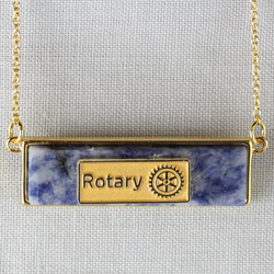 Rotary Laser Engraved Wood Pendant Necklace - Rotary Club Supplies -  Russell Hampton Company