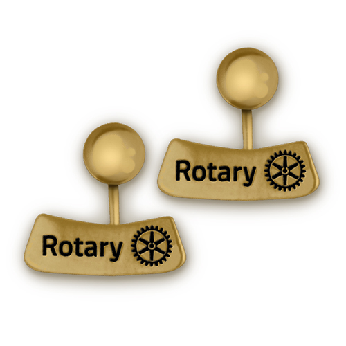 Rotary Set of 2 Gold Rotary Masterbrand Pierced Earrings