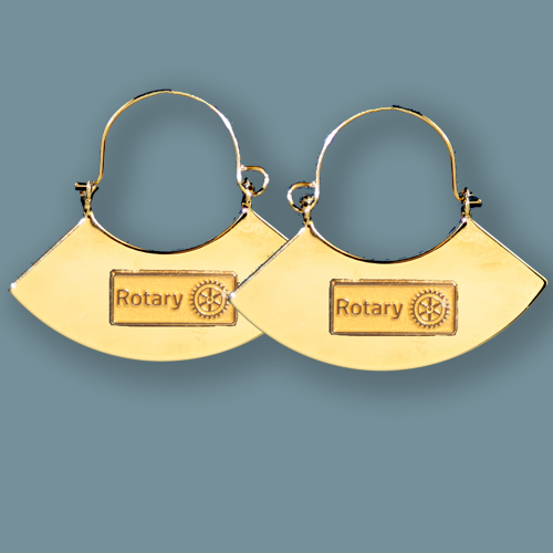 Rotary Wedge Drop Earrings