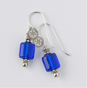 Rotary Czech Glass Pierced Earrings