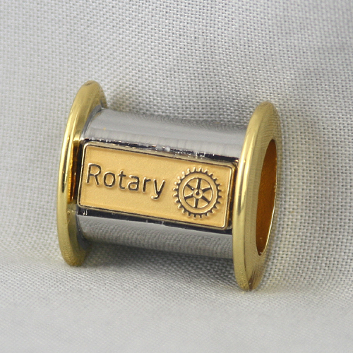Rotary Gold & Silver Finish Necklace Slide