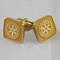 Rotary Emblem Cuff Links Set