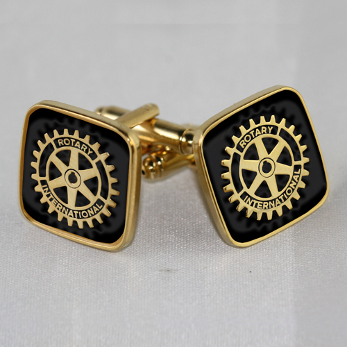 Rotary Emblem Cuff Links Set