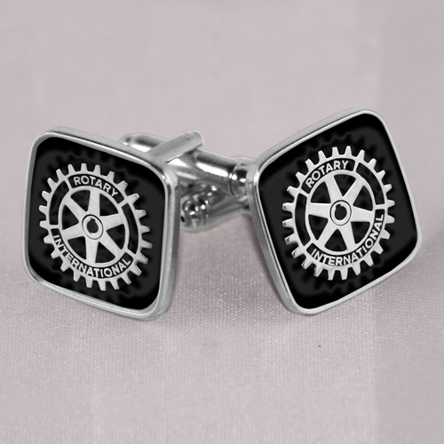 Rotary Emblem Cuff Links Set