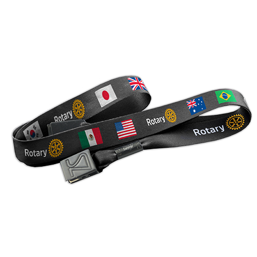 Rotary International Flags Lanyard