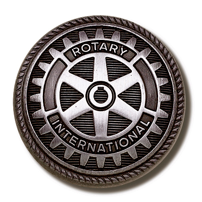 Rotary Front Blazer Button w/Antique Silver Finish