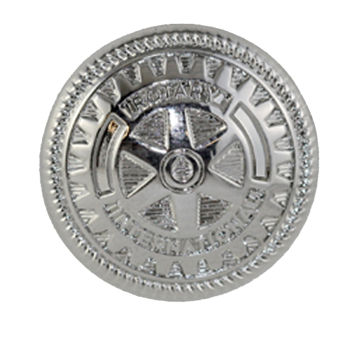 Rotary Front Blazer Button with Silver Plated Finish
