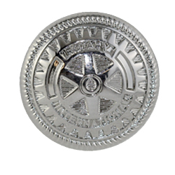 Rotary Sleeve Blazer Button w/ Silver Plated Finish