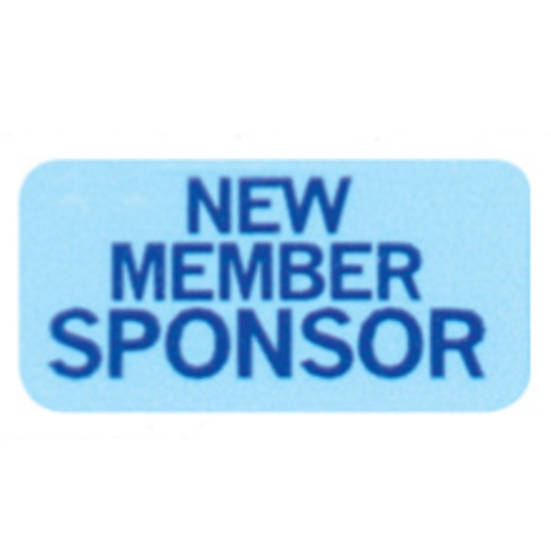 Rotary 48 New Member Sponsor Badge Labels