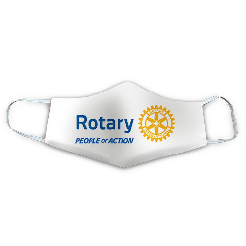 Rotary DWO White People of Action face mask