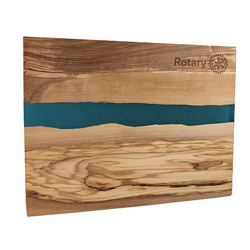 Rotary Olive Wood Cutting Board