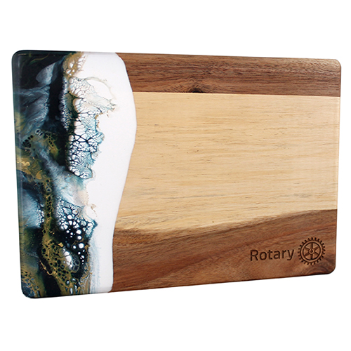 Rotary Acacia Bread Board