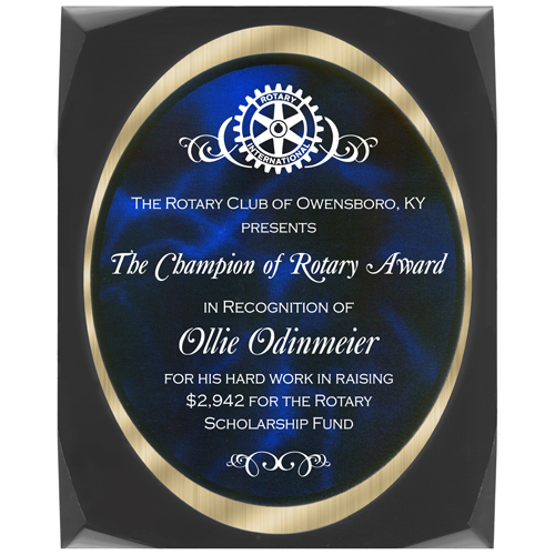 Rotary Award Rotary Club Supplies Russell Hampton Company