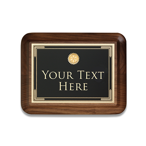 Custom Small Executive Walnut Plaque