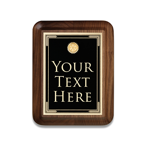 Custom Small Executive Walnut Plaque