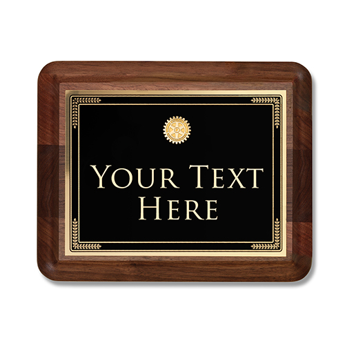 Custom Medium Executive Walnut Plaque