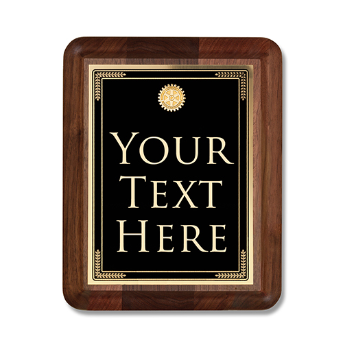 Custom Medium Executive Walnut Plaque