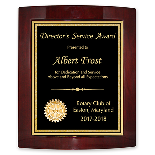 Rotary Award Rotary Club Supplies Russell Hampton Company