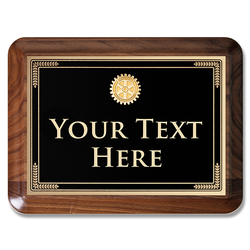 Custom Large Executive Walnut Plaque