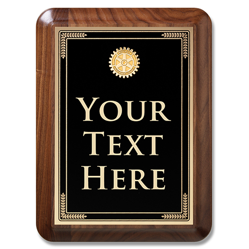 Custom Large Executive Walnut Plaque