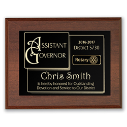 Rotary Brass on Wood