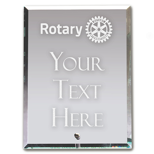 Custom 8 x 10 Beveled Glass Award