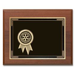 Rotary Custom Certificate of Appreciation Plaque
