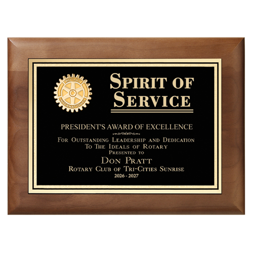 Rotary Spirit of Service Plaque