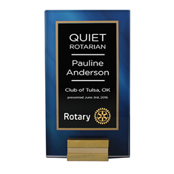 Rotary Acrylic Stand Up Award