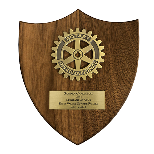 Rotary The Badge Emblem Shield Plaque