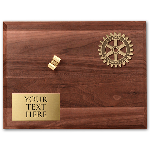 Custom Walnut Presentation Board For Gavel
