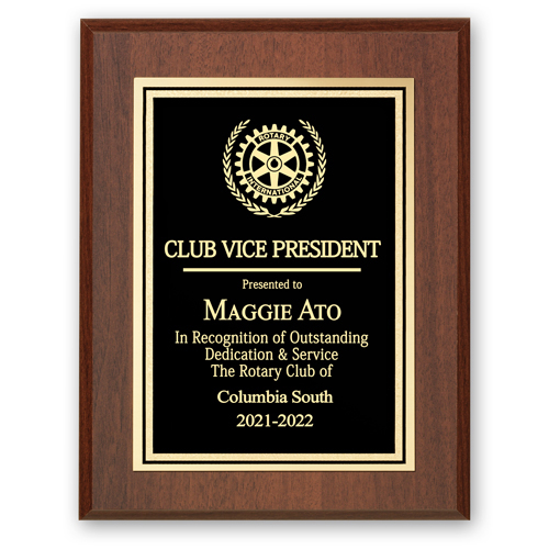 Vice President Plaque - Club Executive Series