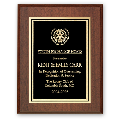 Rotary Special Title Plaque - Club Executive Series