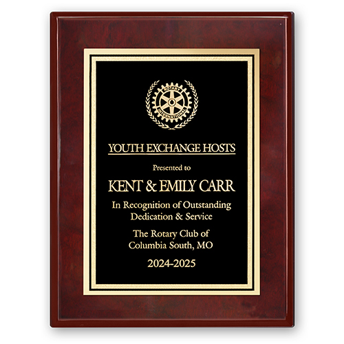 Rotary Special Title Plaque - Club Executive Series