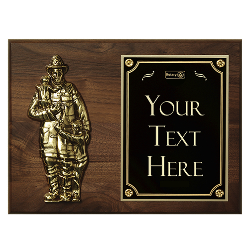 Rotary Custom Firefighter's Recognition Award