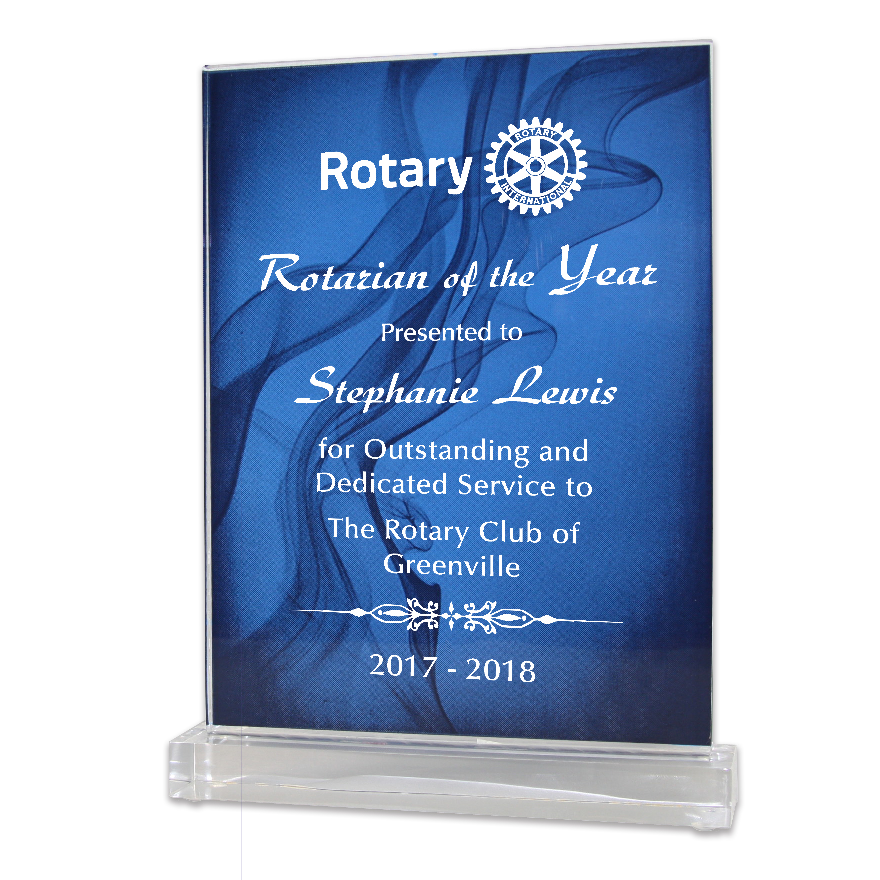 Rotary Vapor Mist Award - Your Choice of Title