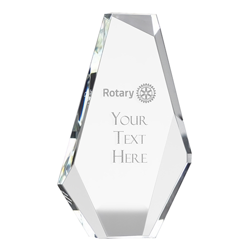 Custom Optic Crystal Ice Peak Award, 9