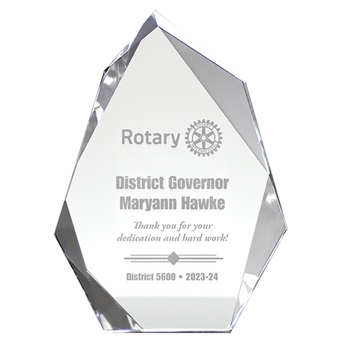 Rotary Optic Crystal Ice Berg Award, 11.5