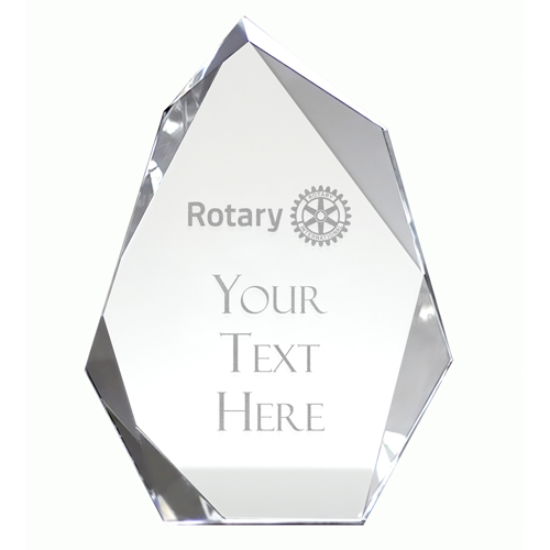 Custom Optic Crystal Ice Berg Award, 11.5